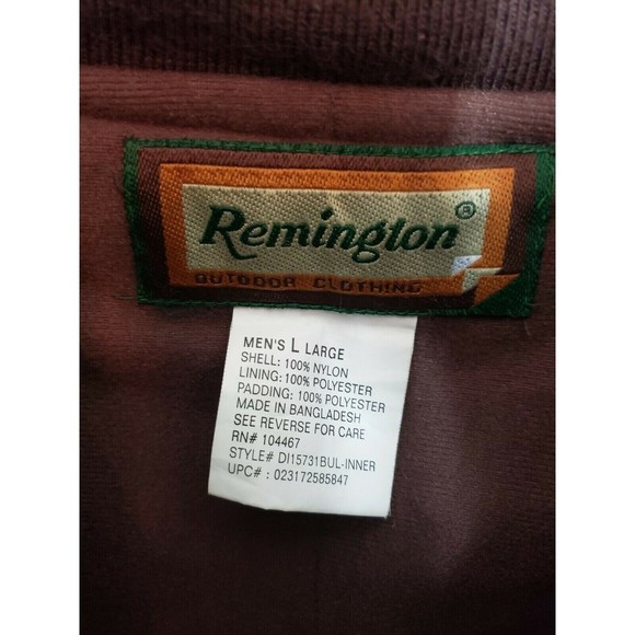 Remington 2 In 1 Hunting Outdoor Jacket/Coat,‎ Tree Camouflage, Mens Size Large - Picture 6 of 9